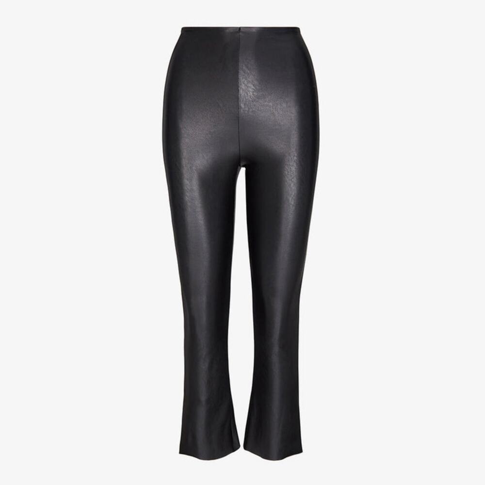 Commando Faux Leather Cropped Flares  - Black - S - Picture 2 of 4